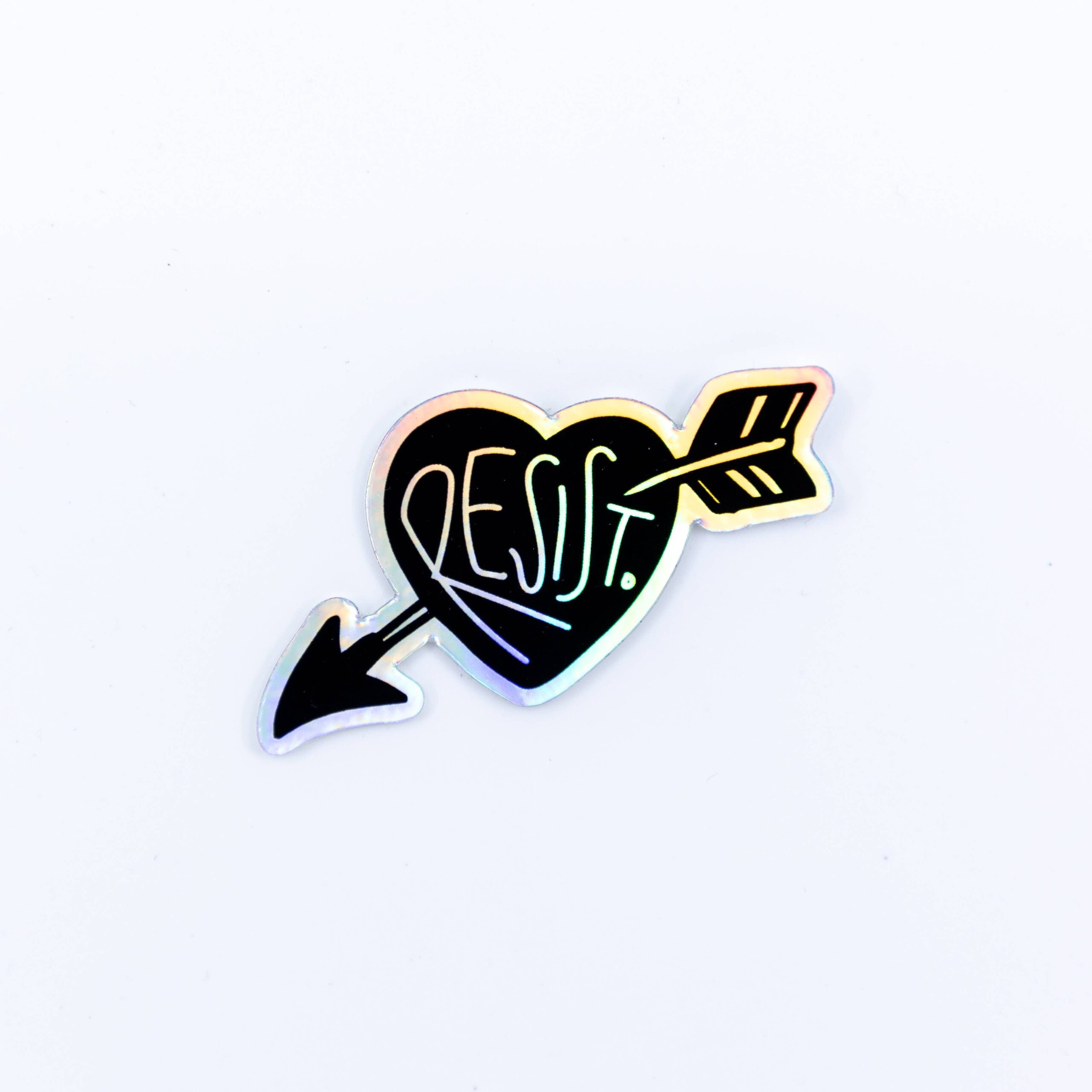 Resist Heart Holographic Sticker Joli Jardin