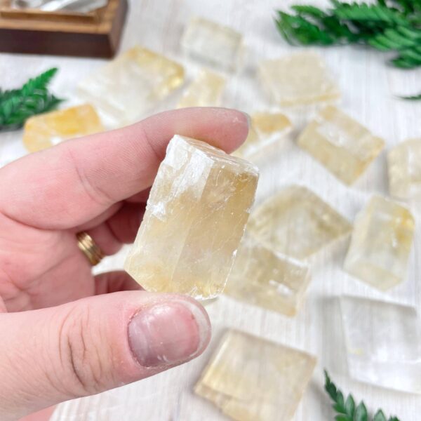 Yellow Optical Calcite Chunk