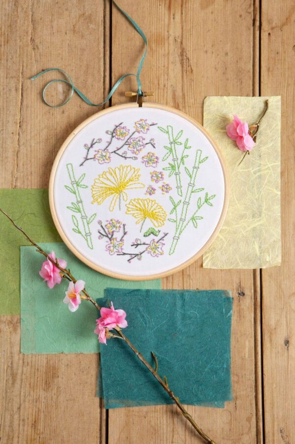 Japanese Garden Embroidery Kit