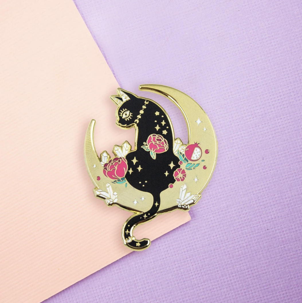 Magic Cat Pin Mystic Cat Enamel Pin – Joli Jardin
