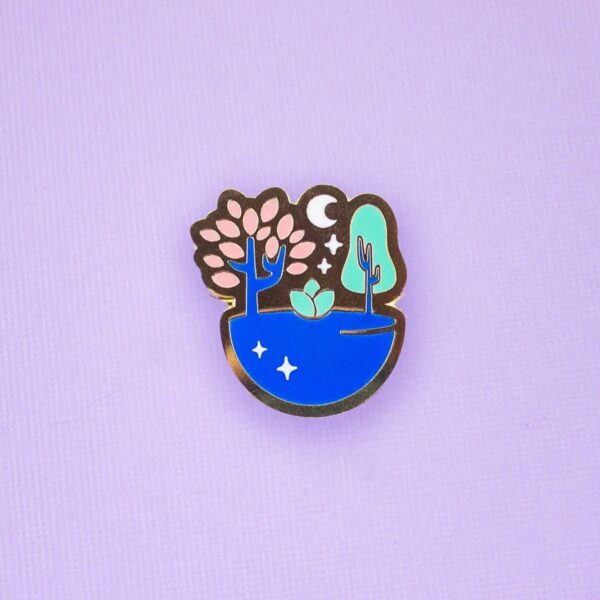 Floating Forest Enamel Pin