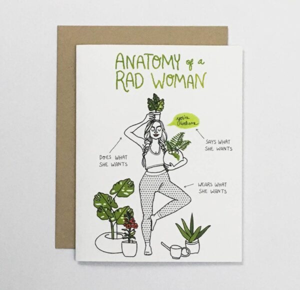 Anatomy of a Rad Woman Card