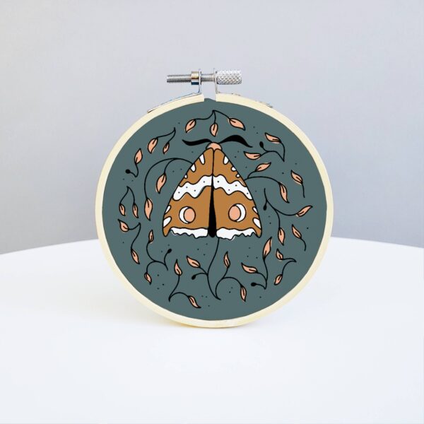 Moth Embroidery Kit