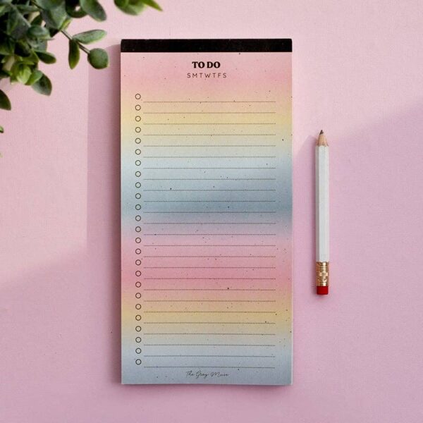 Gradient To-Do List Notepad | Planning Memo Pad