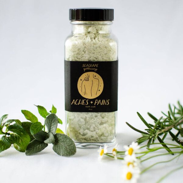 Aches and Pains Bath Soap Seagrape Apothecary