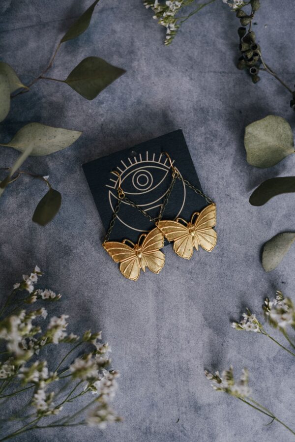 Butterfly Gold Earrings