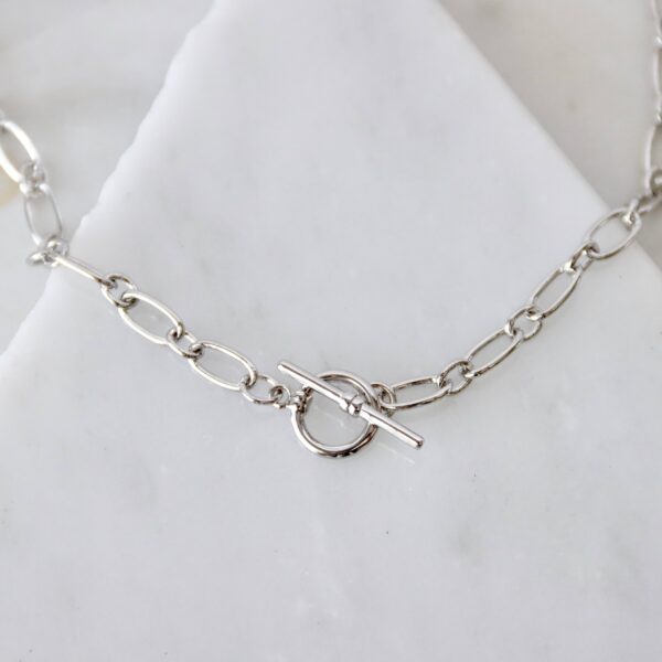 Silver Toggle Necklace