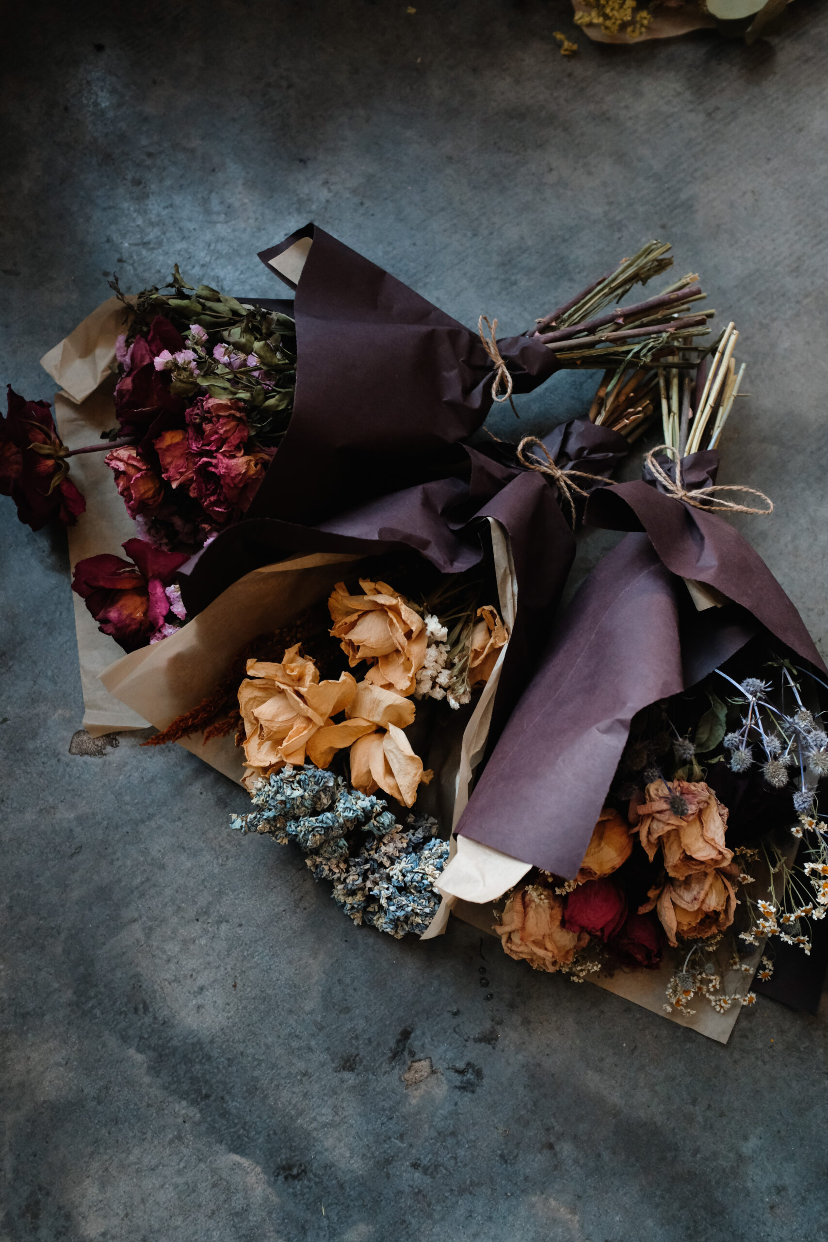 Winter Wedding Dried Flower Bouquet Fragrant Holiday Dry Flowers
