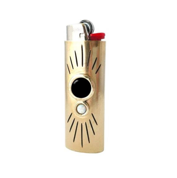 Orbit Lighter Case With Large Black Onyx