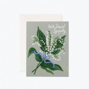 Lily of the Valley Sympathy Card