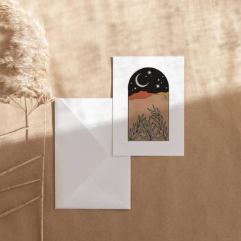 Desert Window - Window to the Desert Greeting Card