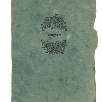 Congrats with leaves card