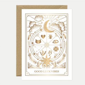 Greeting cards - Gold Good Luck