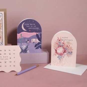 Valentine's Card | Floral Love Card | Dried Flower Bouquet