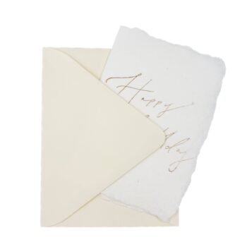 Happy birthday gold cursive