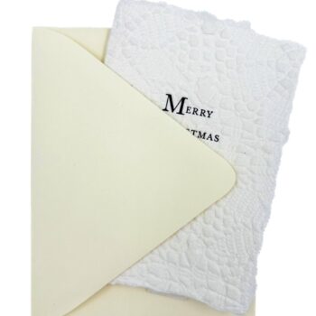 NEW! Merry Christmas on Snowflake Paper