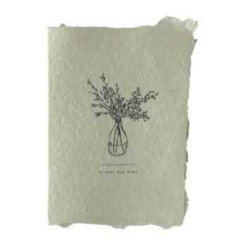 Congratulations on your new home card