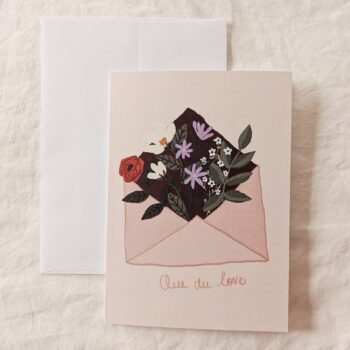 Que Du Love Greeting Card (French)