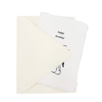 Swan happy birthday card