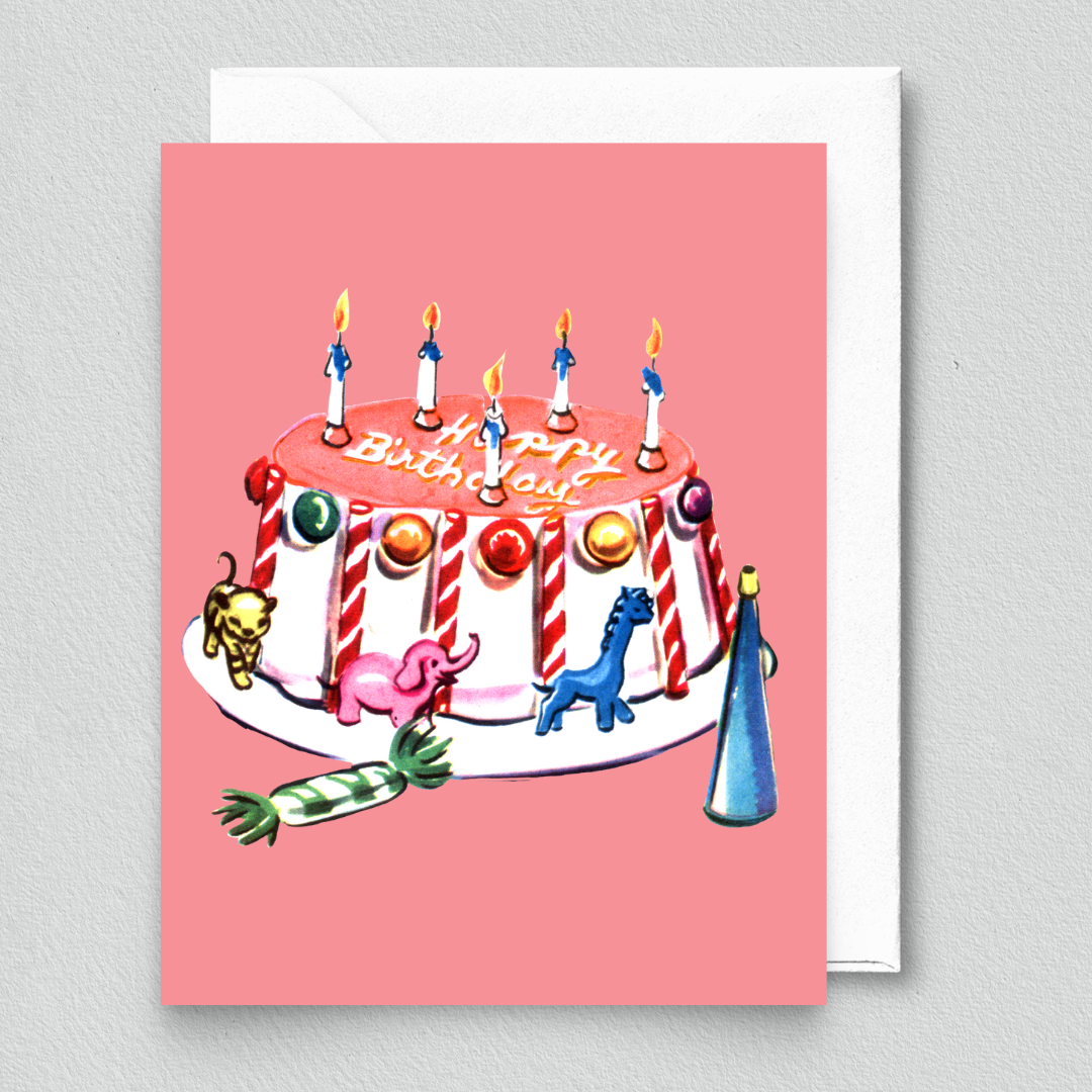 Vintage Happy Birthday Greeting Card