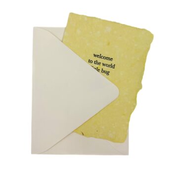 Little bug baby card