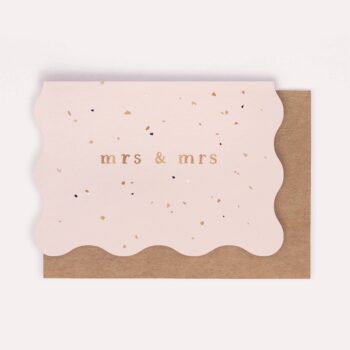 Mrs and Mrs Lesbian Wedding Card | Gay Wedding Cards | Pride