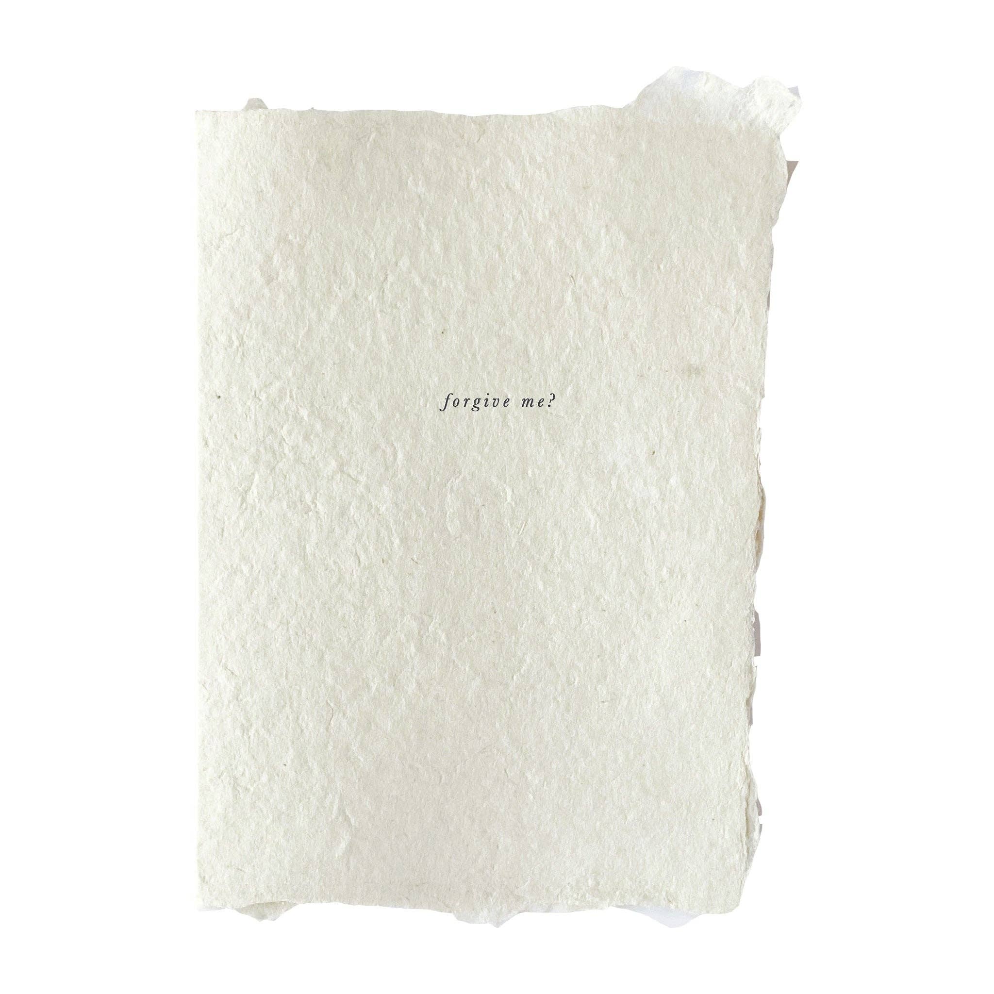 Forgive me card