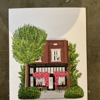 Joli Jardin Storefront Card Pink