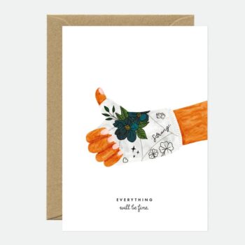 Everything will be fine greeting card