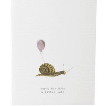 Happy Birthday A Little Late Greeting Card