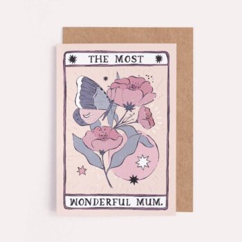 Tarot Flower Most Wonderful Mum Card | Mother's Day Card | Female