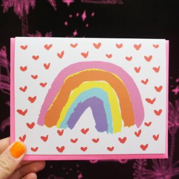 Card - Painted Rainbow