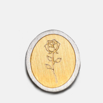 Rose Pin: Gold plated