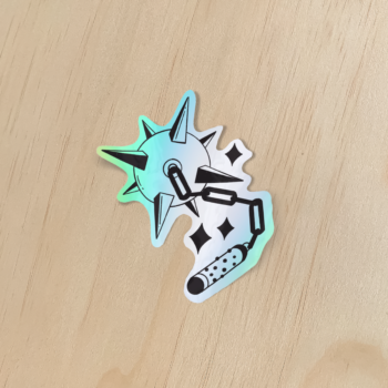 Holographic Flail Sticker