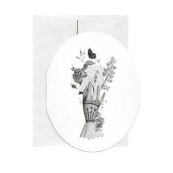 Amor Oval Greeting Card