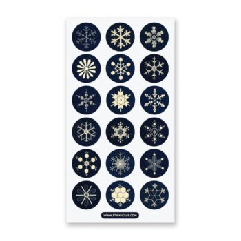 Snowflake Seals Sticker Sheet