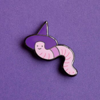 Witchy Worm - Enamel Pin