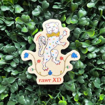 Rawr XD Medieval Lion Waterproof Vinyl Sticker