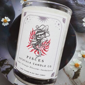 Pisces Zodiac Candle