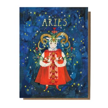 Aries: Astrology Birthday Card: Sleeved Single A2 Card