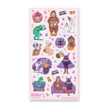Cryptid Party Time Sticker Sheet
