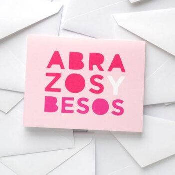 Abrazos y Besos Greeting Card
