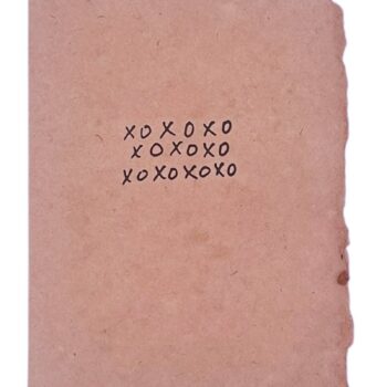 “xoxoxo” x3 handwriting card