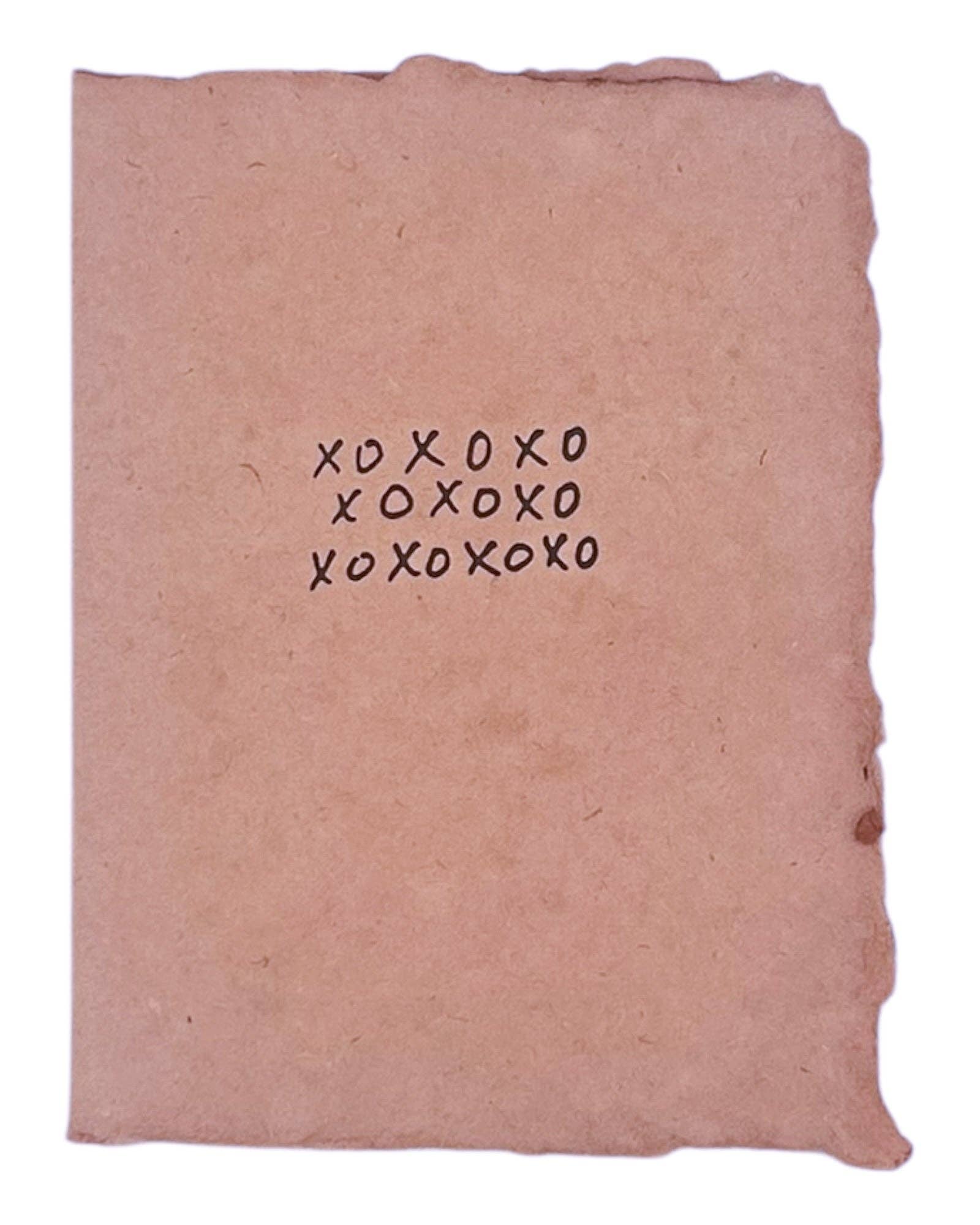 “xoxoxo” x3 handwriting card