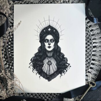 Hecate Fine Art Print - Greek Goddess of Witchcraft: 8x10"