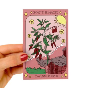 Cayenne Pepper Card Seed Packet