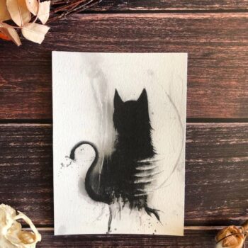Bad Luck - Black Cat- FIne Art Print