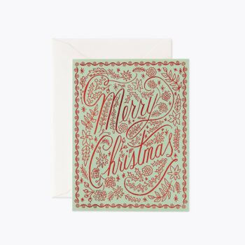 Crimson Christmas Card