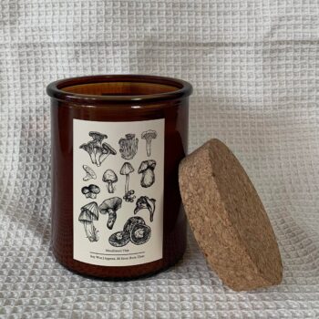 The Fun-Guy Candle: 100g Black Mini Tin