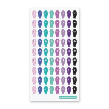 Holo Coffins Sticker Sheet